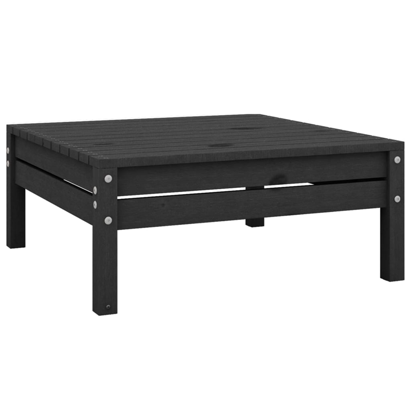vidaXL Wood Medium Garden Lounge Set in Black