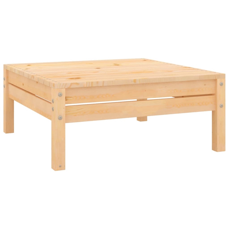 vidaXL 10 Piece Wood Large Garden Lounge Set in Natural