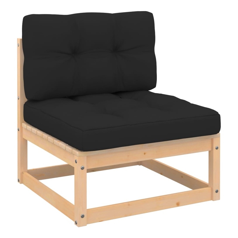 vidaXL Wood Garden Lounge Set in Natural