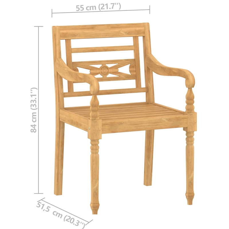 vidaXL 4 Piece Wood Garden Lounge Set