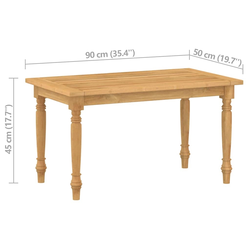 vidaXL 4 Piece Wood Garden Lounge Set