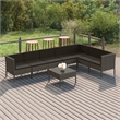 vidaXL 8 Piece Steel Garden Lounge Set in Gray