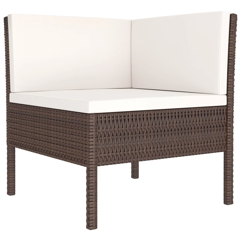 vidaXL 11 Piece Large Garden Lounge Set in Brown