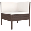 vidaXL 11 Piece Large Garden Lounge Set in Brown