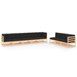 vidaXL 8 Piece Wood Garden Lounge Set in Natural