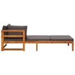 vidaXL Solid Acacia Wood Large Furniture Set in Gray