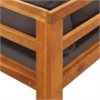 vidaXL Solid Acacia Wood Large Furniture Set in Gray