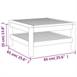 vidaXL Solid Acacia Wood Lounge Set in Gray