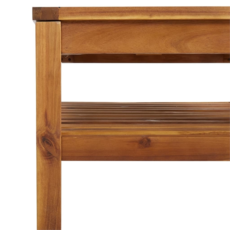vidaXL Solid Acacia Wood Lounge Set in Gray