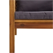 vidaXL 7 Piece Solid Acacia Wood Lounge Set in Gray