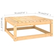 vidaXL Wood Garden Lounge Set in Anthracite