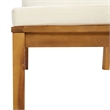 vidaXL Solid Acacia Wood Garden Lounge Set in Cream