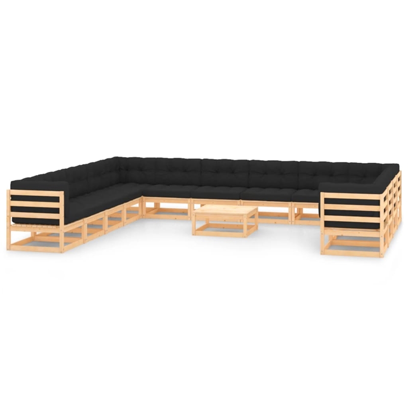 vidaXL Wood Garden Lounge Set