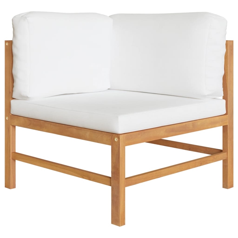vidaXL Wood Garden Lounge Set in Cream/Natural
