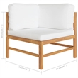 vidaXL Wood Garden Lounge Set in Cream/Natural