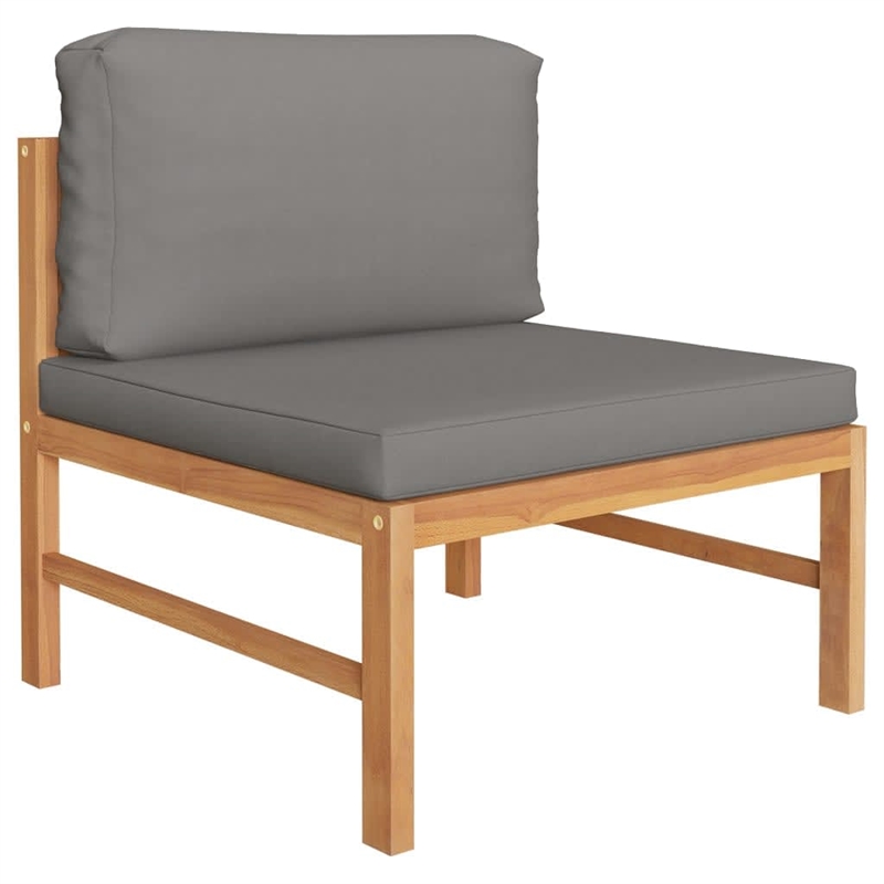 vidaXL 7 Piece Wood Garden Lounge Set in Gray