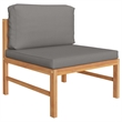 vidaXL 7 Piece Wood Garden Lounge Set in Gray