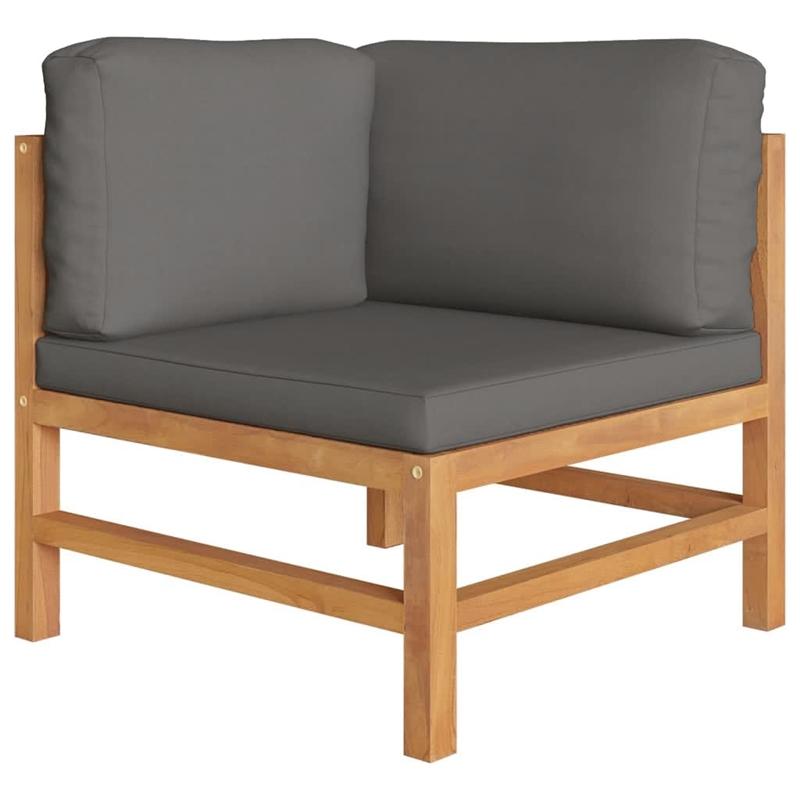 vidaXL 7 Piece Wood Garden Lounge Set in Gray