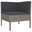 vidaXL 5 Piece Steel Garden Lounge Set in Gray