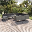 vidaXL 12 Piece Garden Lounge Set in Gray