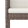 vidaXL 3 Piece Steel Bar Set in White/Brown/Cream