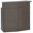 vidaXL 3 Piece Steel Bar Set in White/Brown/Cream