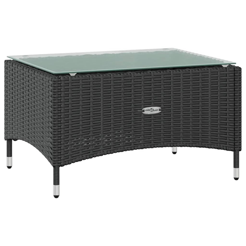 vidaXL 8 Piece Garden Lounge Set in Black
