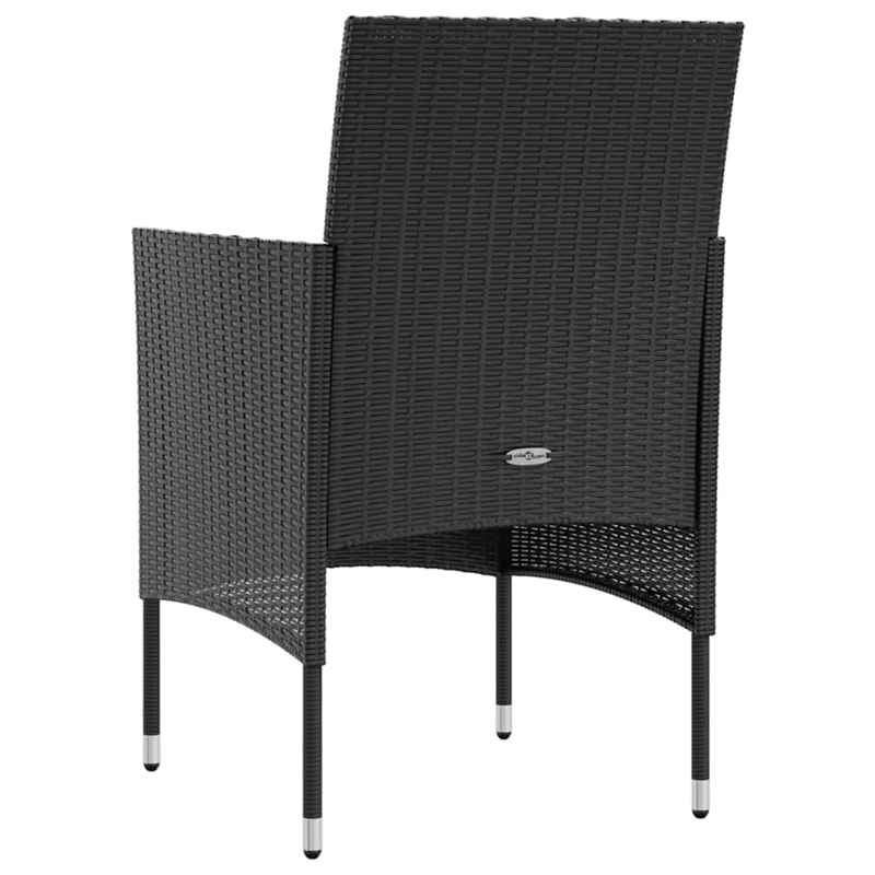 vidaXL Steel Large Garden Lounge Set in Black