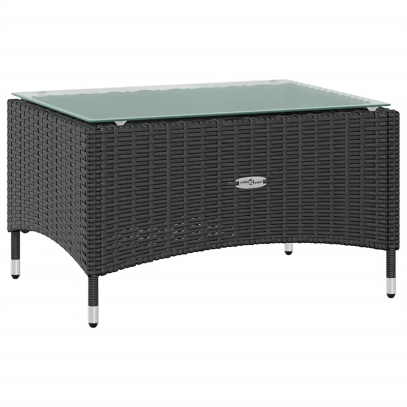 vidaXL Steel Large Garden Lounge Set in Black