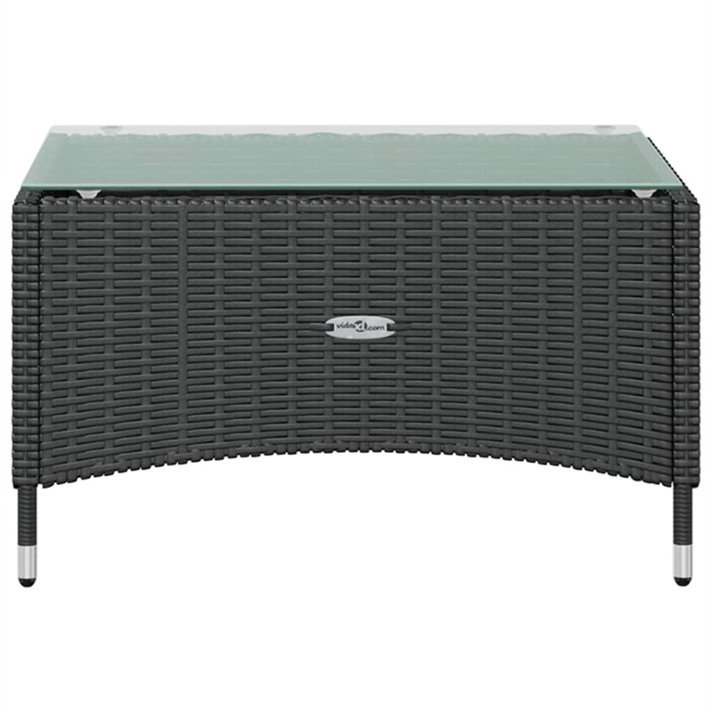 vidaXL Steel Large Garden Lounge Set in Black