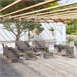vidaXL 8 Piece Garden Lounge Set in Gray