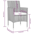 vidaXL 16 Piece Steel Large Garden Lounge Set in Gray
