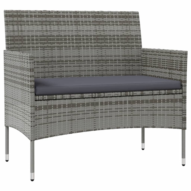 vidaXL 16 Piece Steel Large Garden Lounge Set in Gray