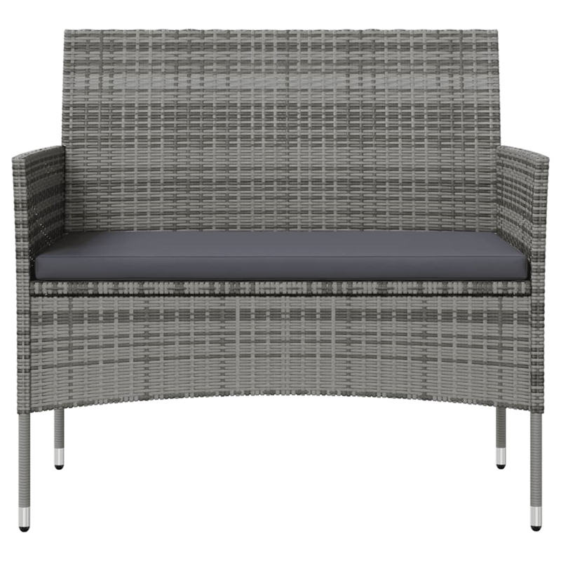 vidaXL 16 Piece Steel Large Garden Lounge Set in Gray