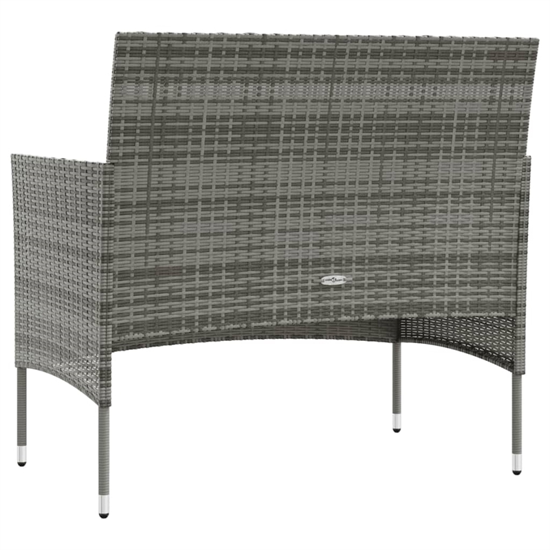 vidaXL 16 Piece Steel Large Garden Lounge Set in Gray