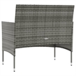 vidaXL 16 Piece Steel Large Garden Lounge Set in Gray