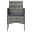 vidaXL 16 Piece Steel Large Garden Lounge Set in Gray