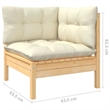 vidaXL 10 Piece Wood Garden Lounge Set