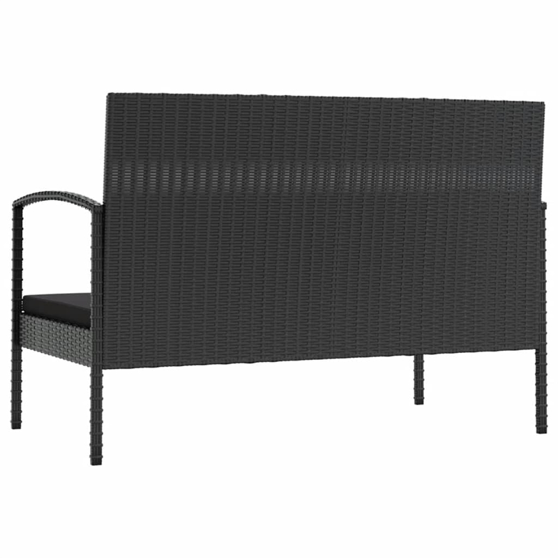vidaXL 16 Piece Steel Lounge Set in Black
