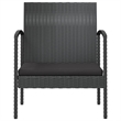 vidaXL 16 Piece Steel Lounge Set in Black