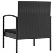 vidaXL 16 Piece Steel Lounge Set in Black