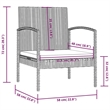 vidaXL 8 Piece Garden Lounge Set in Gray