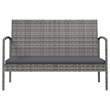 vidaXL 8 Piece Garden Lounge Set in Gray