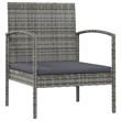 vidaXL 8 Piece Garden Lounge Set in Gray