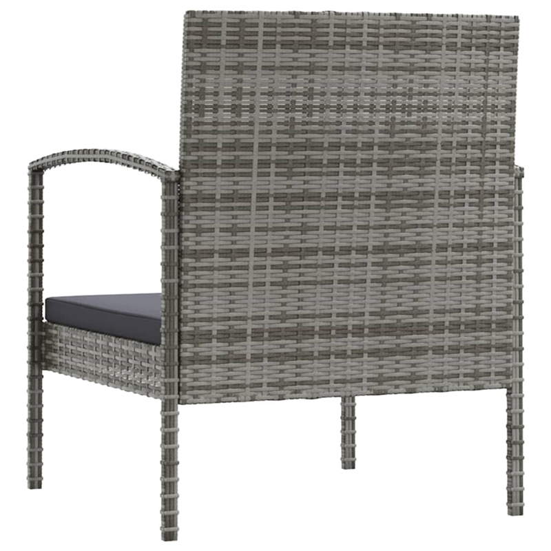 vidaXL 8 Piece Garden Lounge Set in Gray