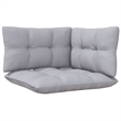 vidaXL 3 Piece Wood Small Garden Lounge Set in Gray