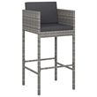 vidaXL 5 Piece Steel Medium Bar Set in Gray