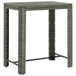 vidaXL 5 Piece Steel Medium Bar Set in Gray