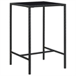 vidaXL 3 Piece Steel Bar Set in Black/White/Cream