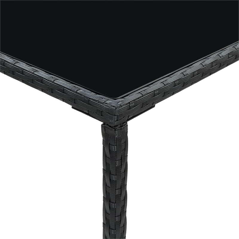 vidaXL 3 Piece Steel Bar Set in Black/White/Cream